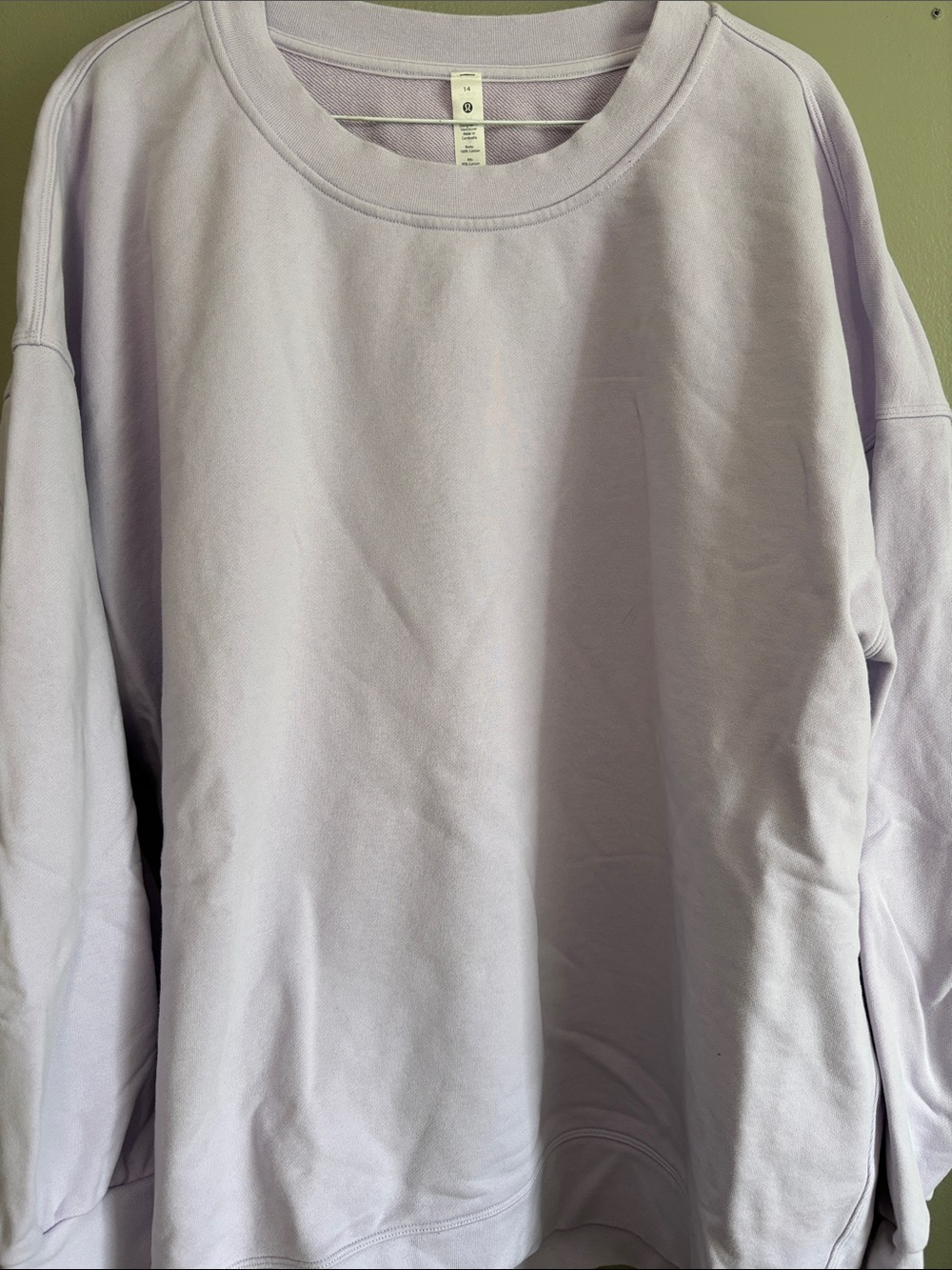 lululemon athletica Women's Crewneck Sweater in Pale Lavender